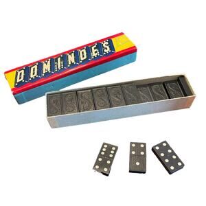 Vintage Halsam Dominoes Set Circa 1950s